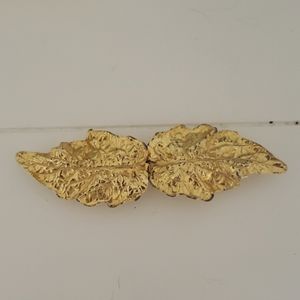 Mimi Di N Vintage Belt Buckle Leaf 1981